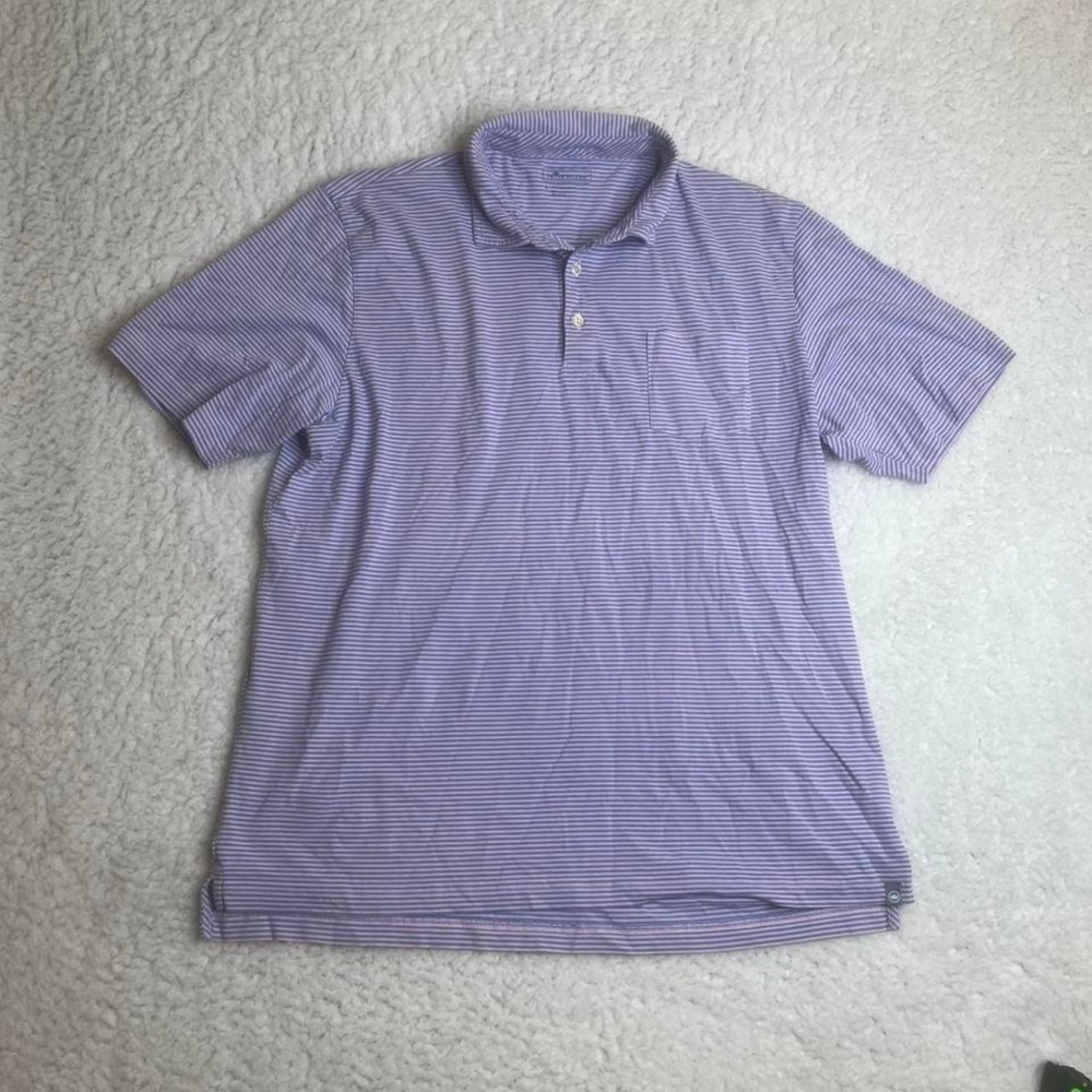 Peter millar crown sport men'sā short sleeve polo soft stretch performance L - Picture 2 of 6
